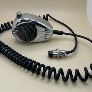 Workman SS56C 4 Pin Chrome Noise Cancellation Radio Microphone, Universal
